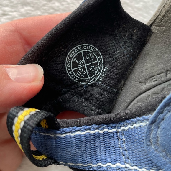 Keen Women’s Blue/Yellow Closed Toe Sandals Size 7 - Picture 8 of 8